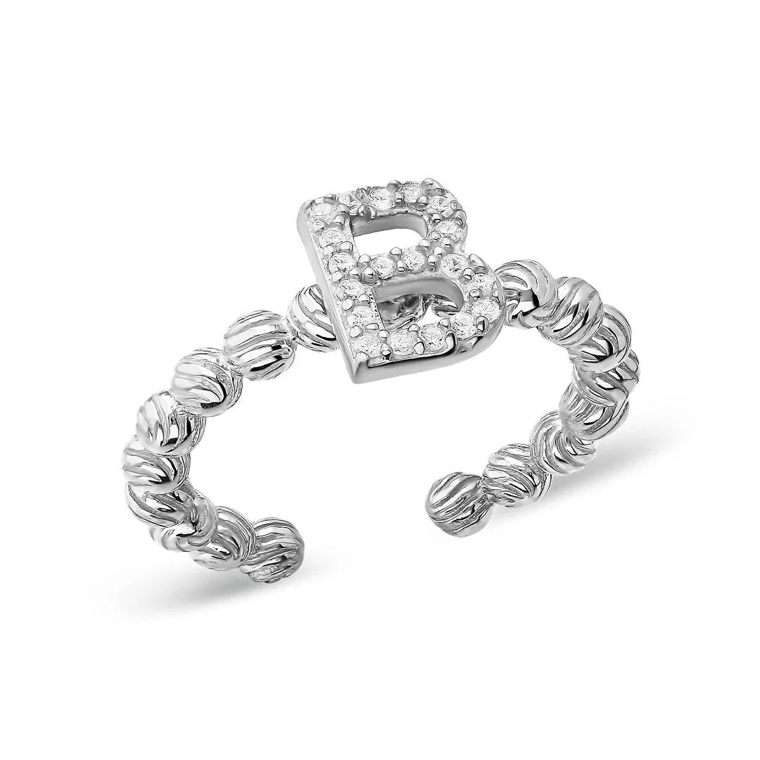 Dorcia Taşlı Harf Yüzük