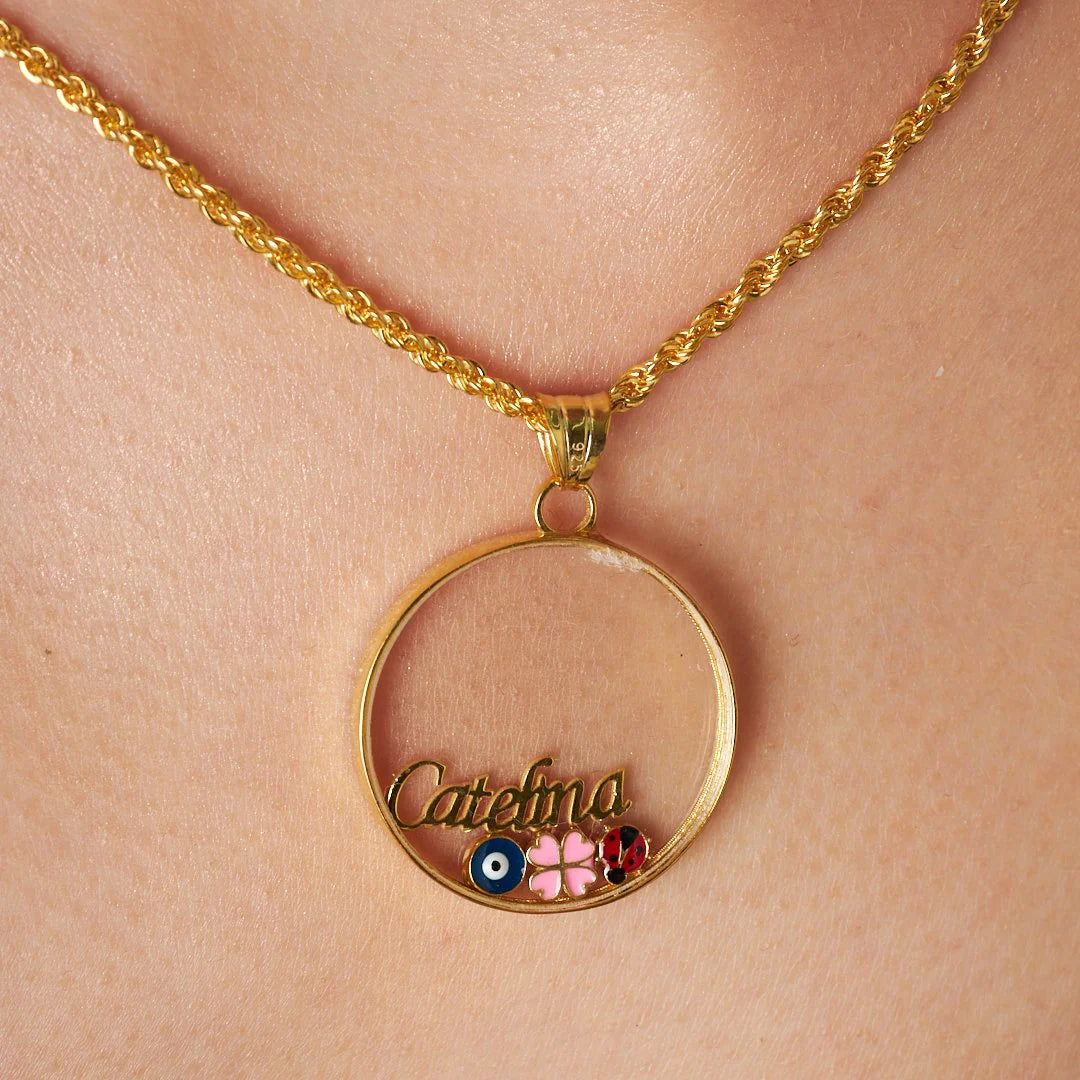 İsimli Şans Kolyesi | 925 Gümüş