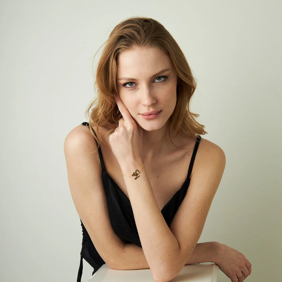 Birleşik İki Harfli Kolye | 925 Gümüş