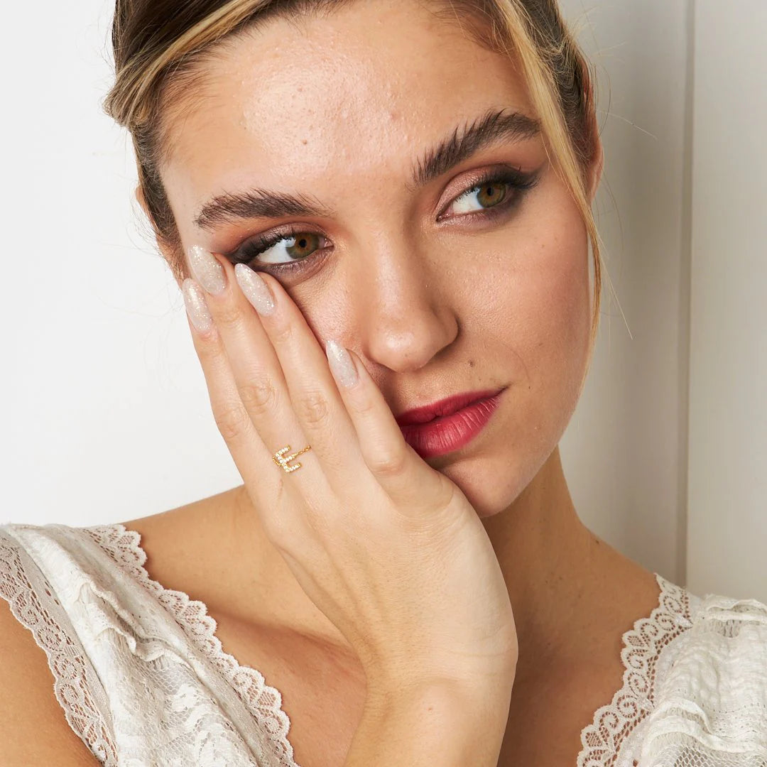 Taşlı Mektup Yüzüğü | 925 Gümüş