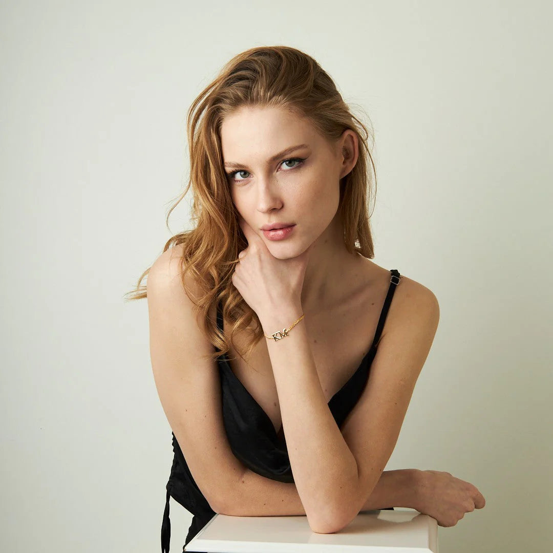 İki Harfli Bileklik | 925 Gümüş