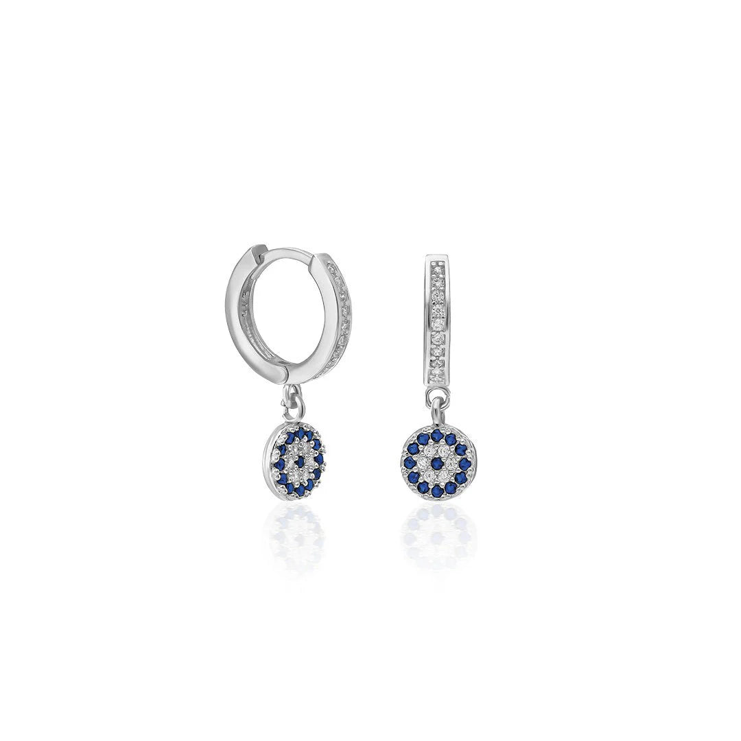 Nazar Taşlı Küpe | 925 Gümüş