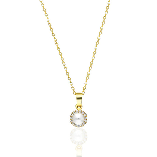 Oval Taşlı Boncuk Kolye | 925 Gümüş
