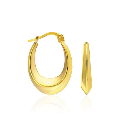 Oval Küpe | 925 Gümüş