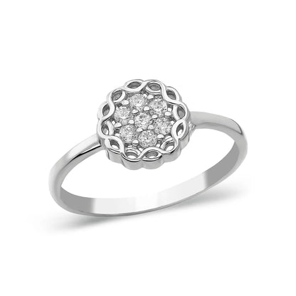 Papatya Modelli Yüzük | 925 Gümüş