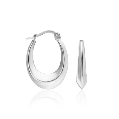 Oval Küpe | 925 Gümüş
