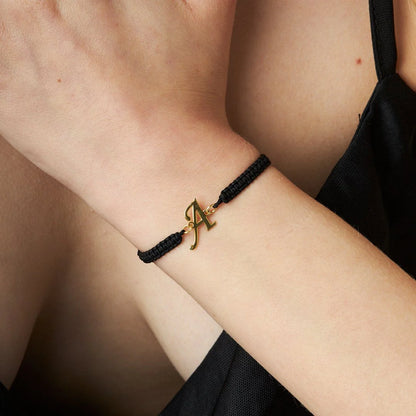 Makromeli Harf Bileklik | 925 Gümüş