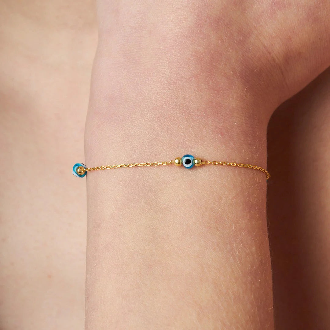 Dört Gözlü Bileklik | 925 Gümüş