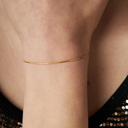 Sade Zincir Bileklik | 925 Gümüş