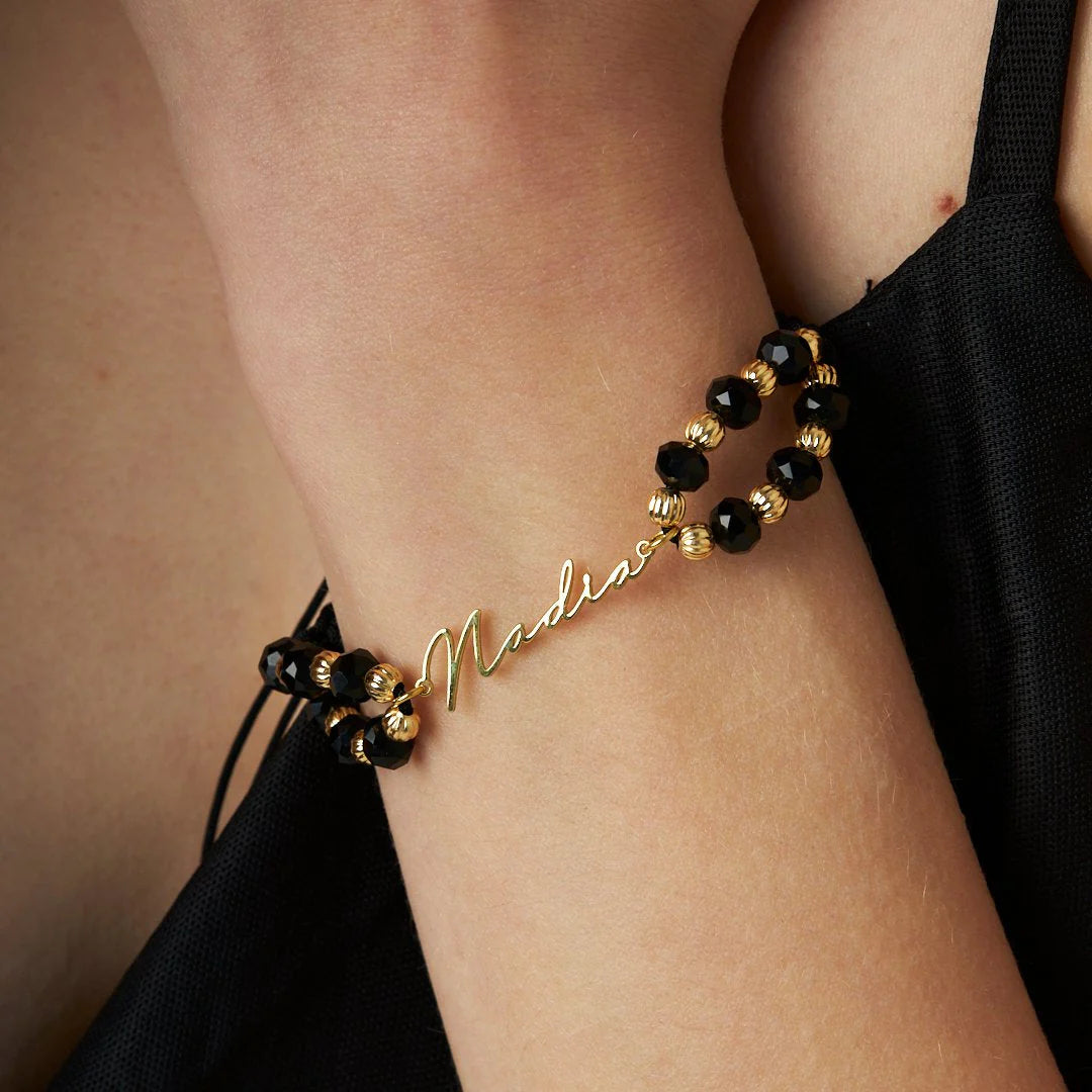 Makromeli İsim Bileklik | 925 Gümüş