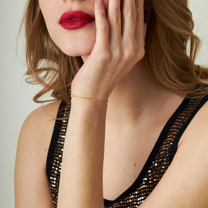 Doricalı Yılan Zincir Bileklik | 925 Gümüş