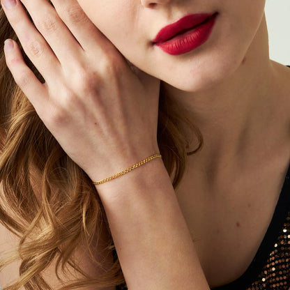 İnce Zincir Bileklik | 925 Gümüş