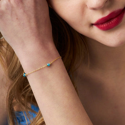 Dört Gözlü Bileklik | 925 Gümüş