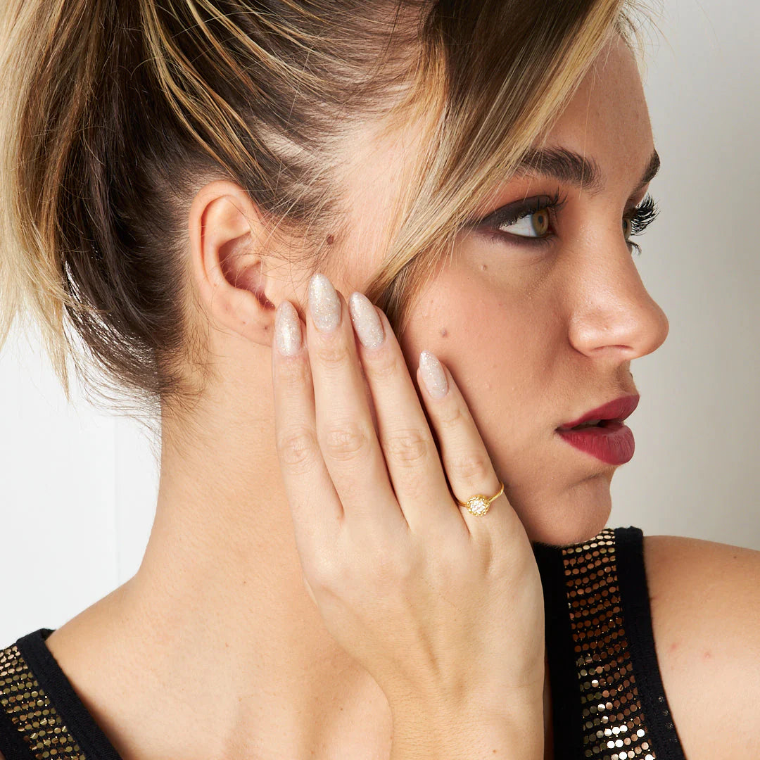 Papatya Modelli Yüzük | 925 Gümüş