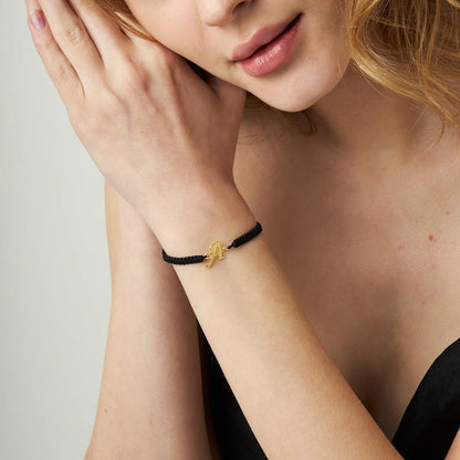 Makromeli Harf Bileklik | 925 Gümüş