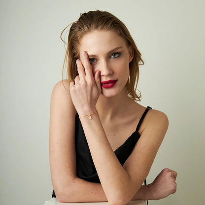 Taşlı Kelebek Bileklik | 925 Gümüş