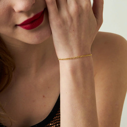 İnce Zincir Bileklik | 925 Gümüş