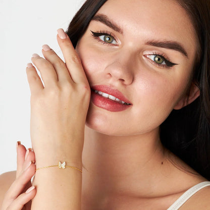 Kelebek Taşlı Bileklik | 925 Gümüş