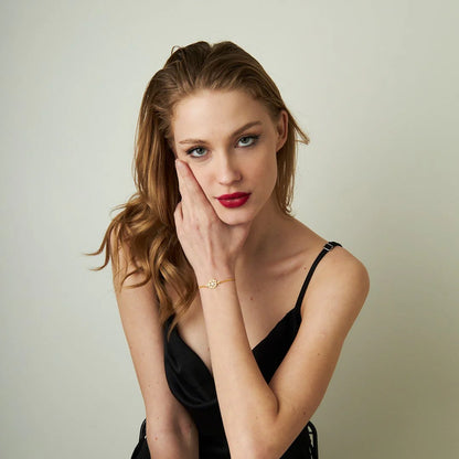 Kar Tanesi Detaylı Bileklik | 925 Gümüş