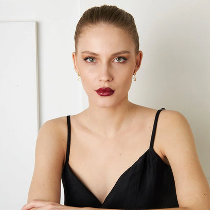 Parıltılı Yıldız Küpe | 925 Gümüş