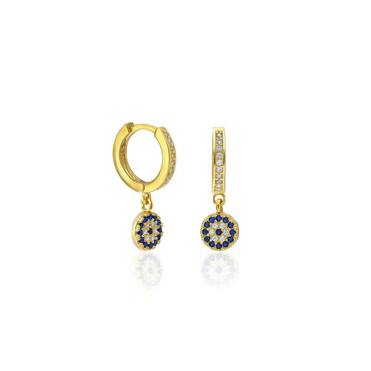 Nazar Taşlı Küpe | 925 Gümüş